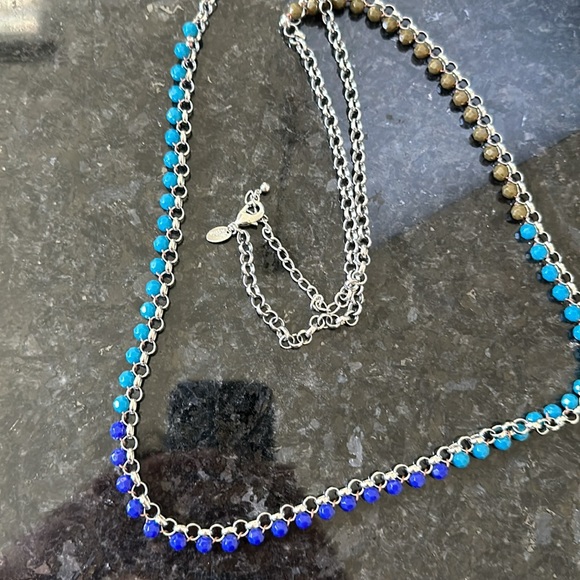 Extra long chain and beaded necklace - Picture 2 of 3
